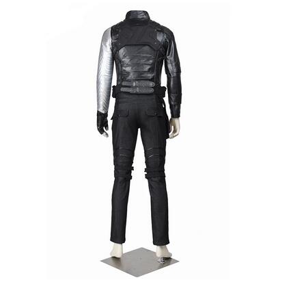 Winter Soldier Cosplay Costume Bucky Barnes Movie Captain America 2 Winter Soldier Costume Halloween Costume Adult Men