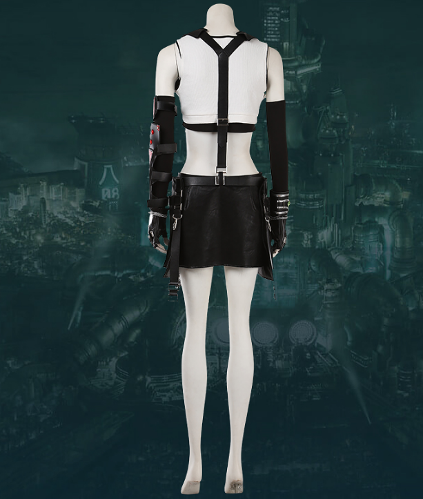 Final Fantasy VII Cosplay Tifa Lockhart Cosplay Costume Women Girl Outfit Sports Vest Skirt Full Set Halloween Carnival