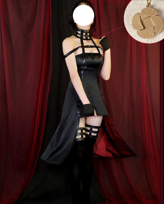 Anime SPY×FAMILY Cosplay Yor Forger Cosplay Costume Manga SPY×FAMILY Cosplay Costume Black Faux Leather Women Suit Yor Dress