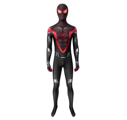 Spiderman Cosplay Costume Miles Morales Cosplay 3D Print Bodysuit Game PS5 Spider Man Superhero Costume Halloween Set