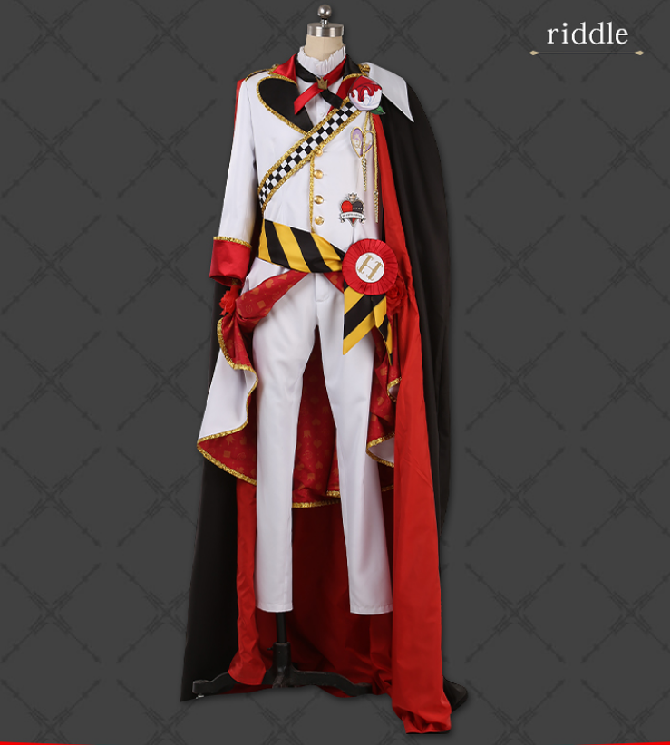 Game Twisted Wonderland Diasomni HEARTSLABYUL riddle ace trey deuce Cosplay Costume Red New Outfit
