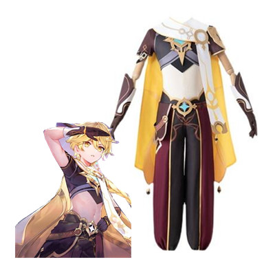 Genshin Impact Aether Cosplay Costume Uniform Wig Anime Halloween High-quality Costumes for Women Game