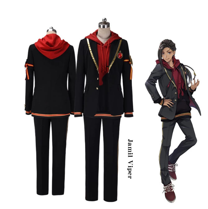 Twisted-Wonderland Jamil Viper Cosplay Costume Uniform suit Halloween costumes for man Anime outfits cos coat pants hoodies