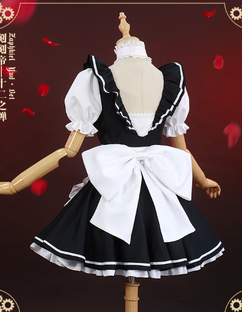 Anime Date A Live Cosplay Tokisaki Kurumi Maid Dress Cosplay Costume Halloween Costumes