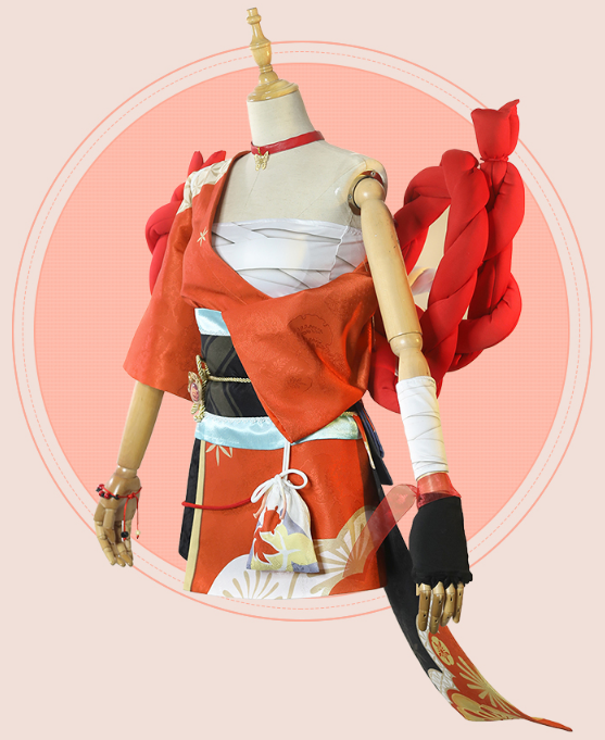 【In Stock】Cos-Mart Game Genshin Impact Yoimiya Cosplay Costume Female Combat Uniform Activity Party Role Play Clothing XS-XXL
