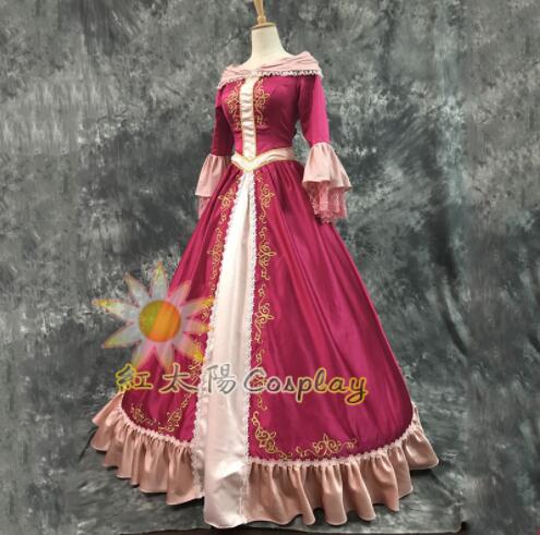 Halloween Dress Cosplay Princess Costume Beauty and The Beast Belle Costume Cosplay Hood Belle Dress