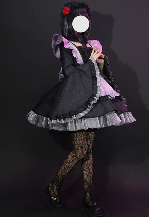 CoCos-SS Anime My Dress-Up Darling Marin Kitagawa Maid Outfit Costume Anime Cosplay Shizuku Kuroe Maid Costume with Cosplay Wig