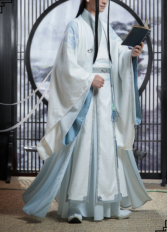 DokiDoki-SR Anime Dao Mo To Shi Cosplay Costume Lan Wangji Men Lan Wang Ji Mo Dao Zu Shi Cosplay Anime Ancient Costume