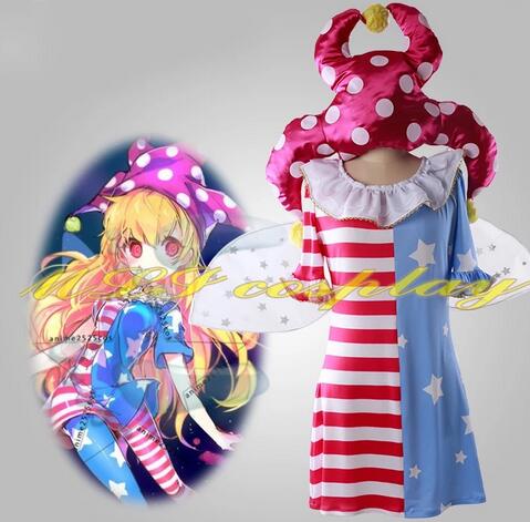 Touhou Project Legacy of Lunatic Kingdom Clownpiece Cosplay Costume Halloween Costumes for Women