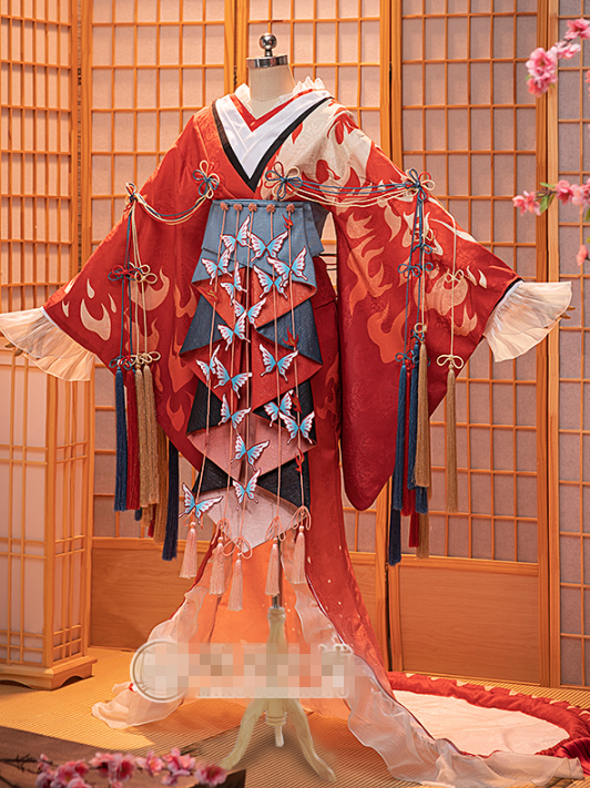 Onmyoji SSR Shiranui Diebu Shaohua Cosplay Costume Shiranui Skin Cosplay Dress Woman Japanese Kimono Outfits Costumes