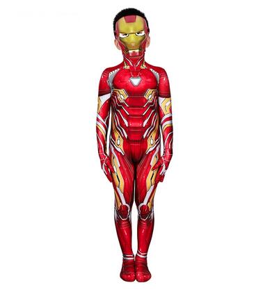 Iron Man Cosplay Costume Tony Stark Boy Costume Movie Infinity War Avengers3 Cosplay Kids Set Jumpsuit