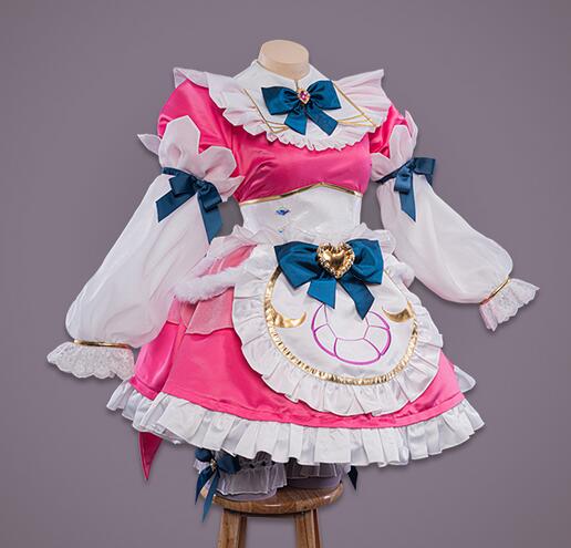 【Only L.2XL.3XL】 LOL Soraka Maid Soraka Cosplay Costume Game League of Legends Cafe Cuties Soraka Maid Cosplay Maid Dress