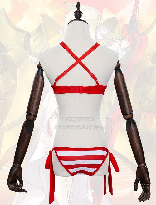 Fate Grand Order Nero Claudius Cosplay Emperor of Roses Cos Caster Swimsuit Costume