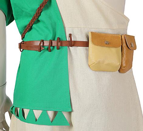 Link Cosplay Costume Zelda Breath of the Wild Link Outfit with Shoes for Halloween Custom Made