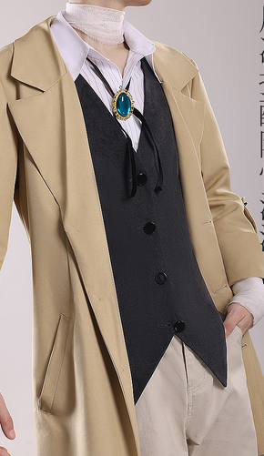 Anime Bungo Stray Dogs Cosplay Dazai Osamu Cosplay Costume Uniform Anime Bungo Stray Dogs Dazai Osamu