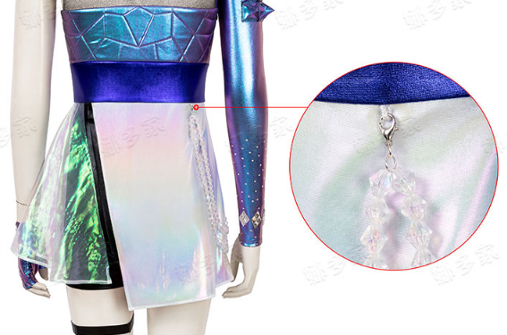 Game LOL Ahri Cosplay Costume Game League of Legends K/DA Cosplay The Nine-Tailed Fox All Out LOL KDA Outfits Skirt for women