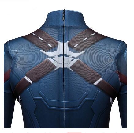 America Captain Kids Bodysuit Cosplay Costume Movie Avengers3 Infinity War Cosplay Steve Rogers Boys Jumpsuit Rave Party Outfit