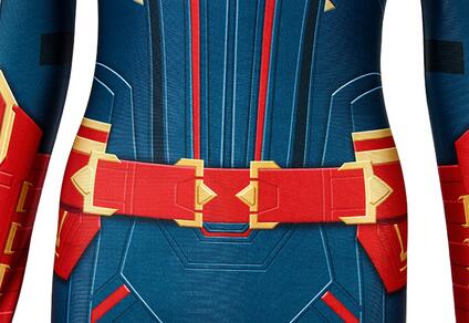 Captain Marvel Carol Danvers Costume Cosplay Bodysuit Movie Cosplay Costume Adult Jumpsuit Halloween Set
