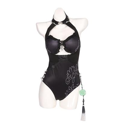 Arknights Blacknight Summer Flowers FA641 Swimsuit Sexy Lovely Uniform Cosplay Costume Party Outfit Women