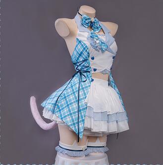 NEKOPARA Vanilla Cosplay Costume New Maid Dress Idol Stage Chocola Vanilla Theatrical Costume Halloween Custom Outfit