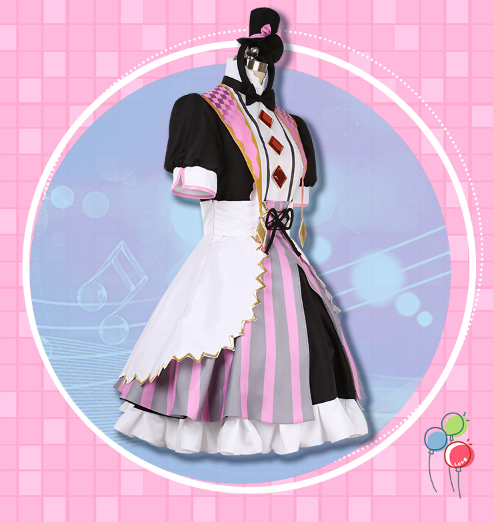 SideM Mizushima Saki Cosplay Costume Carnival Halloween Christmas Party Clothing