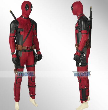 Deadpool1 Cosplay Costume Wade Wilson Jumpsuit Set Cosplay Deadpool Superhero Halloween Costume