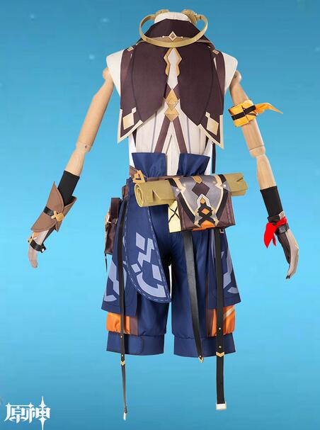 Genshin Impact Bennett Cosplay Costume Uniform Wig Anime Halloween High-quality Costumes for Men Game