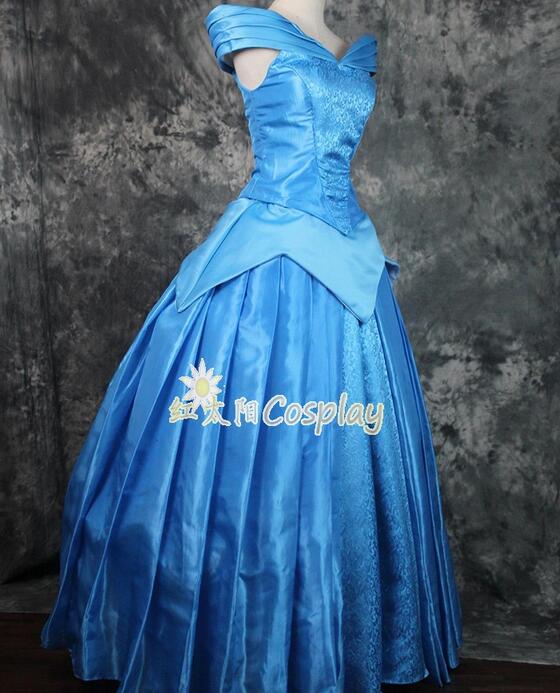 2020 New Arrival Princess Aurora Cosplay Costume For Adult women Party Costume Blue Dress Custom-Made