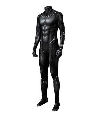 Black Wakanda Panther T'Challa Cosplay TChalla Jumpsuit Bodysuit Costume Panther Mask Outfits For Halloween Carnival Party