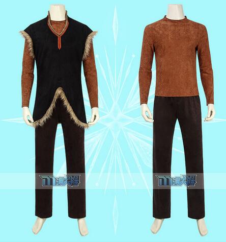 Kristoff Olaf Costume Deluxe Suits Fancy Party Cosplay Halloween Carnival Outfit For Adult Men