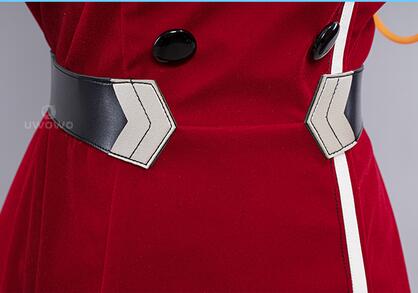 02 Cosplay Zero Two Anime DARLING in the FRANXX: 002 Zero Two Uniform Cosplay Costume Peach Velvet Skin Martial