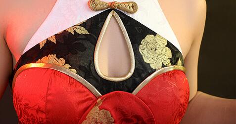 Monenjoy Azur Lane HMS Cheshire Cosplay Costume New Year Cos Cheongsam