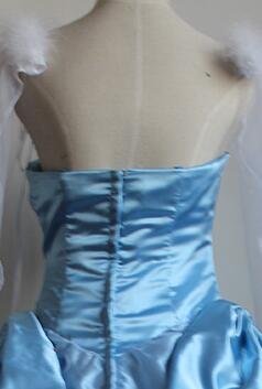 Top Quality Cinderella Cosplay Costume Fashion Style With Crystal For Adult Womens Dress Halloween Costumes
