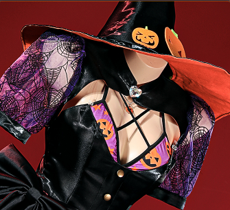 Anime My Dress-Up Darling Kitagawa Marin Halloween Witch Cosplay Costume Woman Cosplay Dress