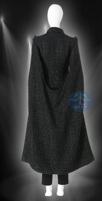 Anime Cruella De Vil Cosplay Costume Windbreaker Outfits Cruella Long Sleeves Black Overcoat Uniform Women Adult Halloween Party