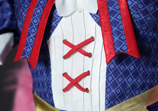 The Game Arena of Valor Cos Daji Cute Maid outfit coffee star Cosplay Women's Deep blue Maid Costume B