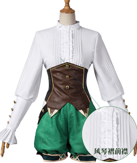 In Stock Game Genshin Impact Venti Cosplay Costume Carnival Halloween Outfit Women Suit Venti Costumes Role Play Lolita Clothing