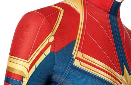 Captain Marvel Carol Danvers Costume Cosplay Bodysuit Movie Cosplay Costume Adult Jumpsuit Halloween Set