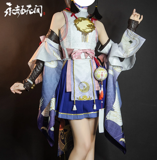 Game Naraka: Bladepoint Cosplay Tsuchimikado Kurumi Costume Halloween Party Outfit For Women Suit Lolita Dress Role Play XS-XXL