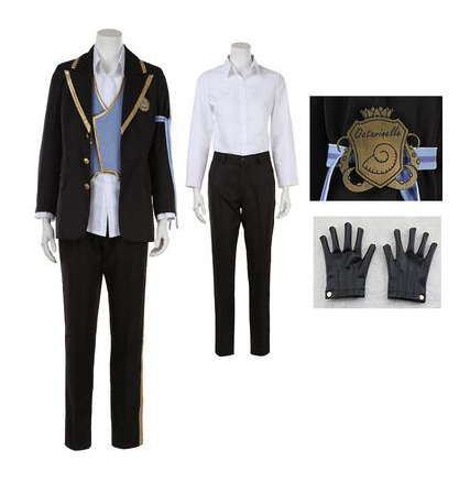 New! Twisted Wonderland OCTAVINELLE Azul Floyd Jade School Unoforms Cosplay Costume Halloween Cos Party Uniforms H