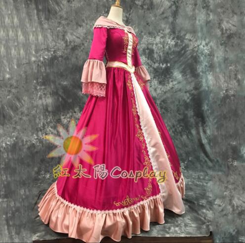 Halloween Dress Cosplay Princess Costume Beauty and The Beast Belle Costume Cosplay Hood Belle Dress