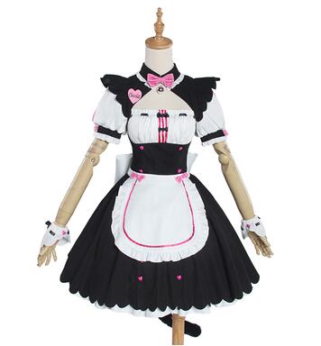 NEKOPARA Cosplay Chocola Maid Dress Costume Anime Game Chocola Vanilla Cat Neko Girl Women Outfits