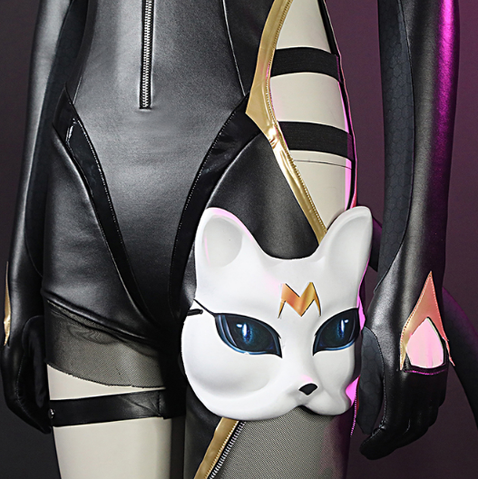 Anime King Of Glory A Ke Game Cosplay Costume New Skin Dark Night Catgirl Jumpsuit Leather Sexy Costume Female Party Uniform
