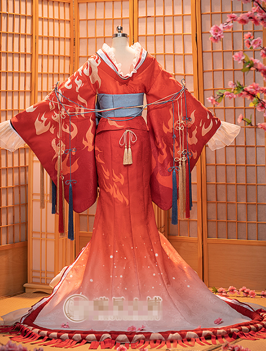 Onmyoji SSR Shiranui Diebu Shaohua Cosplay Costume Shiranui Skin Cosplay Dress Woman Japanese Kimono Outfits Costumes