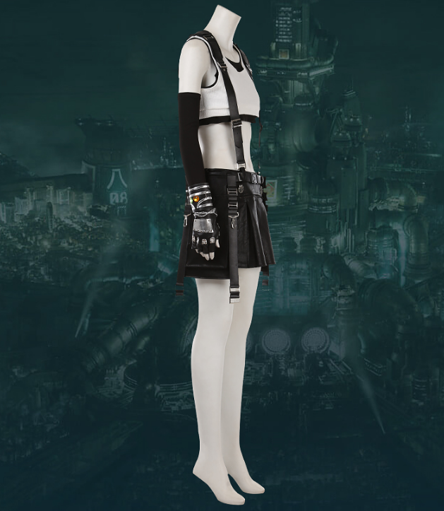 Final Fantasy VII Cosplay Tifa Lockhart Cosplay Costume Women Girl Outfit Sports Vest Skirt Full Set Halloween Carnival