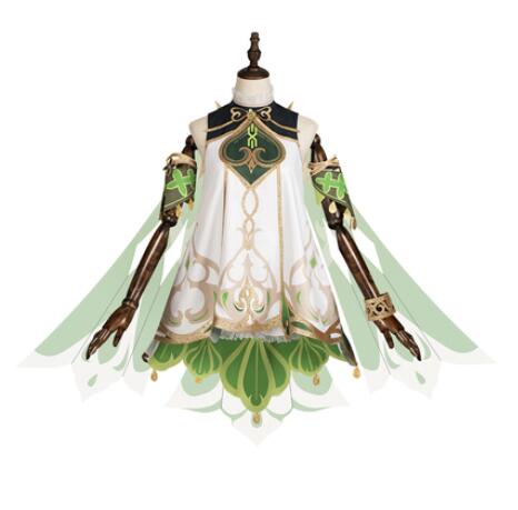 Genshin Impact Nahida Cosplay Costume Carnival Uniform Wig Anime Halloween Costumes Women Game Lesser Lord Kusanali