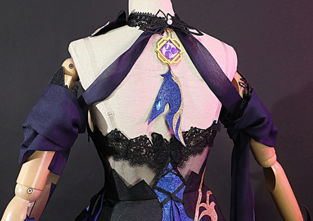 Game Genshin Impact Keqing Cosplay Costume Opulent Splendor Keqing New Skin Halloween Costume Fancy Women Sexy Dress S-XXL