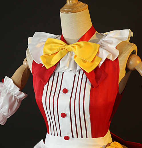 COWOWO Anime!Touhou Project Flandre Scarlet Halloween Maid Dress Lovley Uniform Cosplay Costume Party Role Play Outfit Women NEW