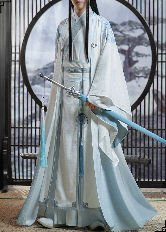 DokiDoki-SR Anime Dao Mo To Shi Cosplay Costume Lan Wangji Men Lan Wang Ji Mo Dao Zu Shi Cosplay Anime Ancient Costume