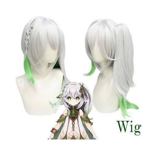 Genshin Impact Nahida Cosplay Costume Carnival Uniform Wig Anime Halloween Costumes Women Game Lesser Lord Kusanali